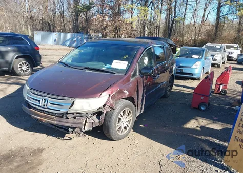 2012 Honda Odyssey Ex-L z USA, uszkodzony, nr VIN 5FNRL5H66CB045938